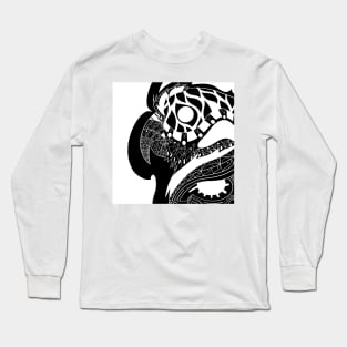 don loro parrot guara guacamaya ecopop mexican art Long Sleeve T-Shirt